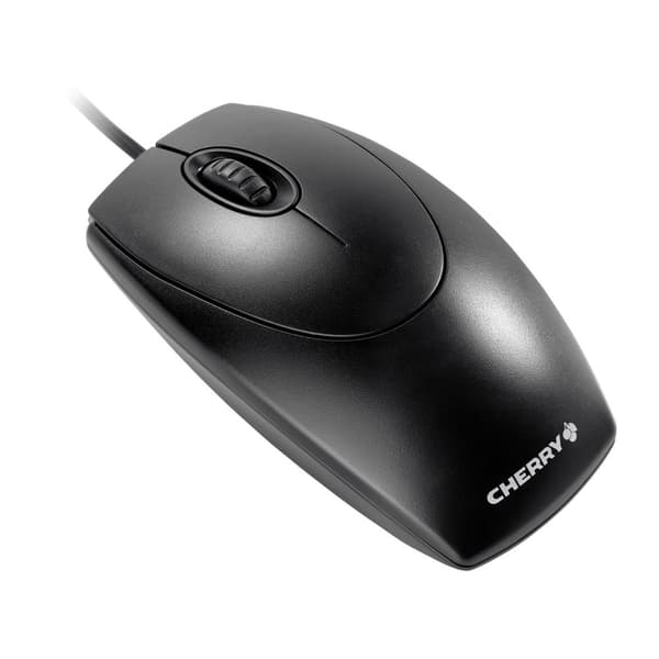CHERRY M-5450 WheelMouse Optisk - Mus - höger- och vänsterhänt - optisk - 3 knappar - trådbunden - PS/2, USB - svart Svart