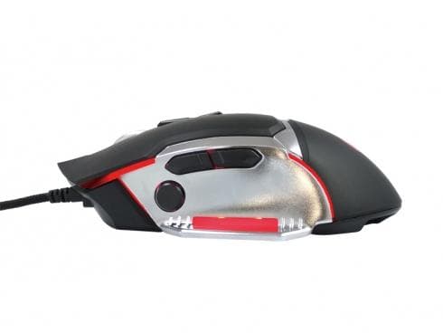 Conceptronic DJEBBEL 8 - mus - ergonomisk - optisk - 8 knappar - trådbunden - USB - svart, silver