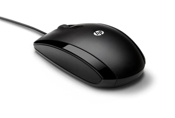 HP X500 (E5E76AA) trådbunden mus Svart & Logitech B100 trådbunden mus, USB-port, 800 DPI optisk sensor, 3 knappar, högerhänt, PC/Mac/Chromebook - Svar