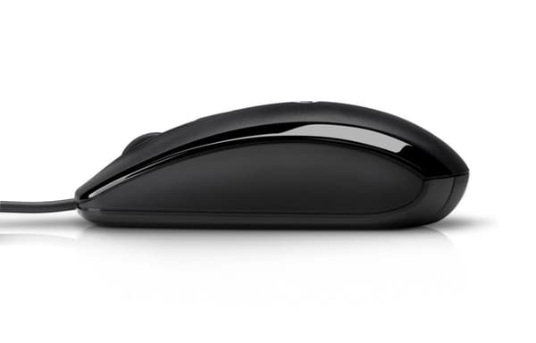 HP X500 (E5E76AA) trådbunden mus Svart & Logitech B100 trådbunden mus, USB-port, 800 DPI optisk sensor, 3 knappar, högerhänt, PC/Mac/Chromebook - Svar