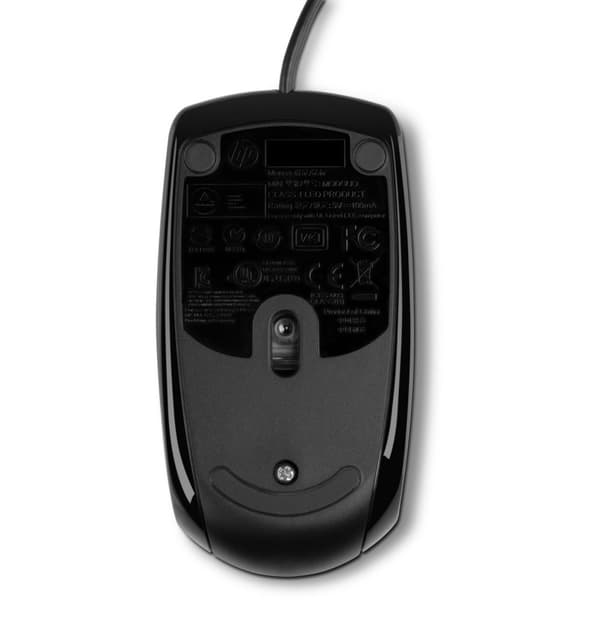 HP X500 (E5E76AA) trådbunden mus Svart & Logitech B100 trådbunden mus, USB-port, 800 DPI optisk sensor, 3 knappar, högerhänt, PC/Mac/Chromebook - Svar