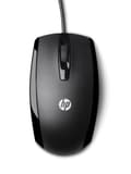 Miniatyrbild 2 av 8: HP X500 (E5E76AA) trådbunden mus Svart & Logitech B100 trådbunden mus, USB-port, 800 DPI optisk sensor, 3 knappar, högerhänt, PC/Mac/Chromebook - Svar