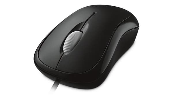 Microsoft Basic optinen hiiri - hiiri - oikea- ja vasenkätinen - optinen - 3 painiketta - langallinen - USB - musta