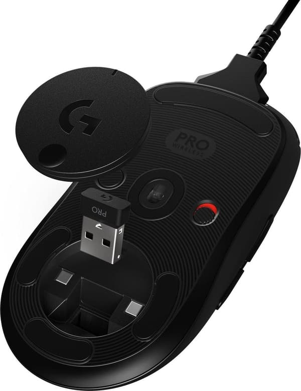 Logitech G PRO trådlös mus högerhänt RF trådlös optisk 16000 DPI