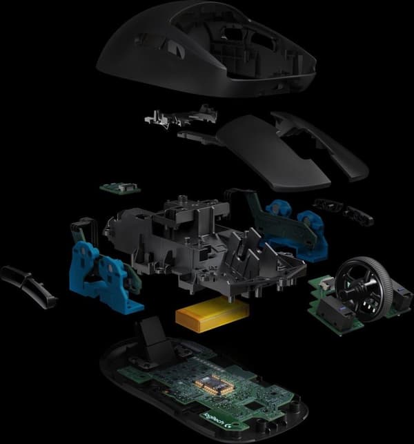 Logitech G PRO trådlös mus högerhänt RF trådlös optisk 16000 DPI