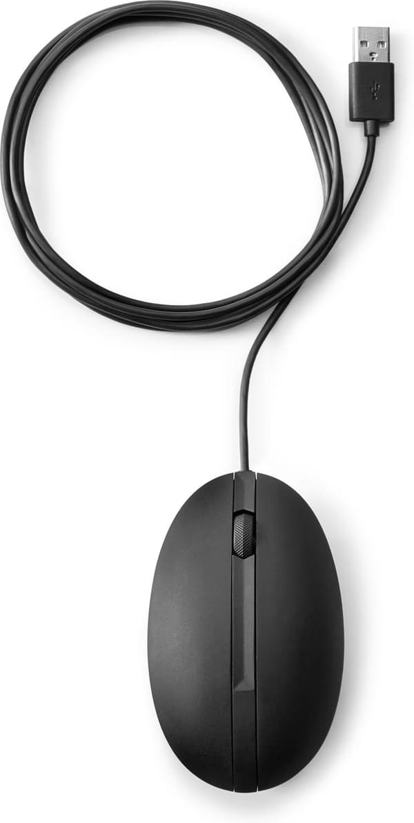 HP 320M Wired Mouse til stationær pc Sort