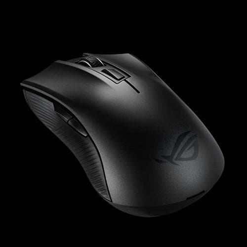 ASUS ROG Strix Carry - Mus - Högerhänt - optisk - trådlös - 2,4 GHz, Bluetooth 5.0 LE - trådlös mottagare (USB) (90MP01B0-B0UA00)