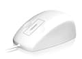 Miniatyrbild 1 av 3: KeySonic KSM-5030M-W vattentät silikonmus, peksensor för rullning, skyddsklass IP68, USB-kabel (1,8 m), vit & LogiLink flexibelt tangentbord vattentät