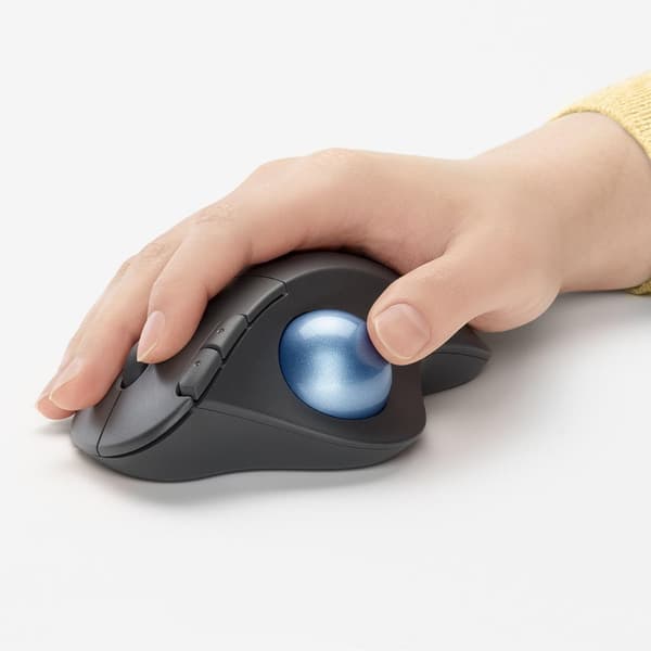 Logitech ERGO M575 til virksomheder - trackball - højrehåndet - optisk - 5 knapper - trådløs - Bluetooth - Logitech Logi Bolt USB-modtager - off-white
