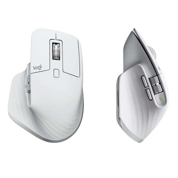 Logitech MX Master 3S - Mus - Ljusgrå