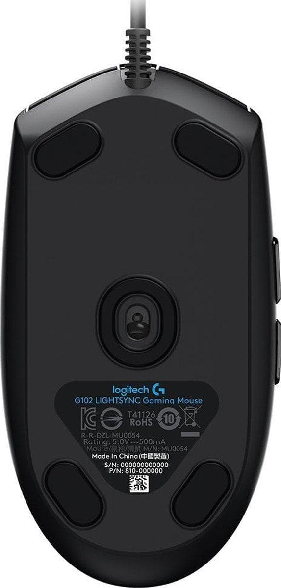 Logitech G102 LightSync Mus - USB 2.0 - 8000 DPI