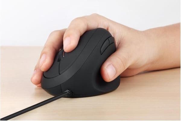 Perixx Perimice-519 Mus USB Optisk Ergonomisk Svart