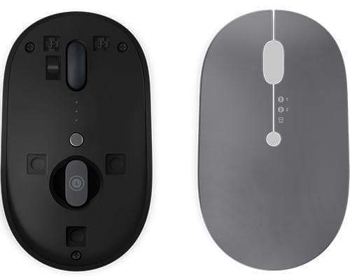 Lenovo Go -monilaite - Hiiri - optinen sininen - 3 painiketta - langaton - 2,4 GHz, Bluetooth 5.0 - langaton USB-C-vastaanotin - Thunder Black - Think