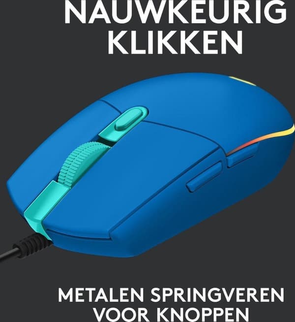 Logitech G203 LIGHTSYNC pelihiiri RGB-valolla - sininen