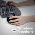 Miniatyrbild 4 av 11: Perixx Perimice-713L Ergonomisk mus USB Optisk Svart 5 nycklar 2000 dpi Ergonomisk