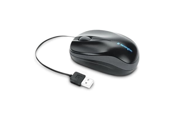 Kensington PRO FIT infällbar mobil mus Scrollhjul PC-mus PC/Mac Notebook-mus 2-vägs