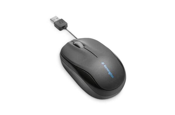 Kensington PRO FIT infällbar mobil mus Scrollhjul PC-mus PC/Mac Notebook-mus 2-vägs Svart