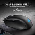 Pikkukuva 3 / 6: Corsair Harpoon langaton RGB ladattava optinen pelihiiri (slipstream-tekniikalla, 10 000 DPI optinen anturi) musta & MM100 pelihiirimatto (keskikokoin