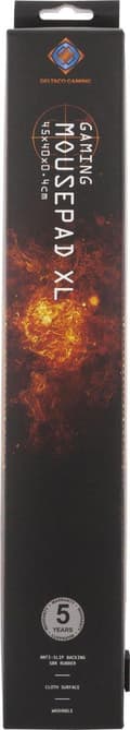 Pikkukuva 4 / 5: Deltaco Gaming Extra L pelihiirimatto 45x40cm - Käsinpestävä neopreeni - musta