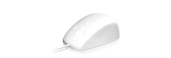 KeySonic KSM-3020M-W - Hiiri - 5 painiketta - langallinen - USB - valkoinen Valkoinen