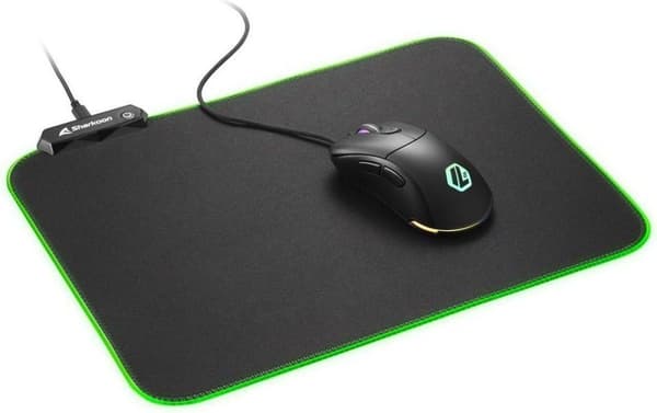 Sharkoon 1337 RGB V2 Gaming Mattamusta pelihiirimatto