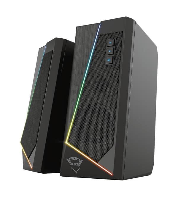 GXT 609 Zoxa - PC-högtalare 2.0 - Gaming-högtalarset - RGB-belysning - Svart