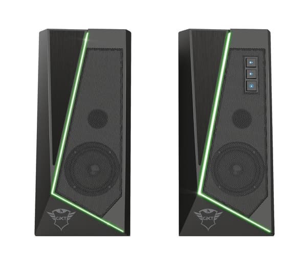 GXT 609 Zoxa - PC-högtalare 2.0 - Gaming-högtalarset - RGB-belysning - Svart