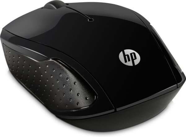 HP 200 - Mus - optisk - trådlös - 2,4 GHz - trådlös mottagare (USB) (X6W31AA#ABB)