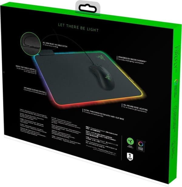 Razer Firefly V2 Chroma Gaming Musemåtte - Sort