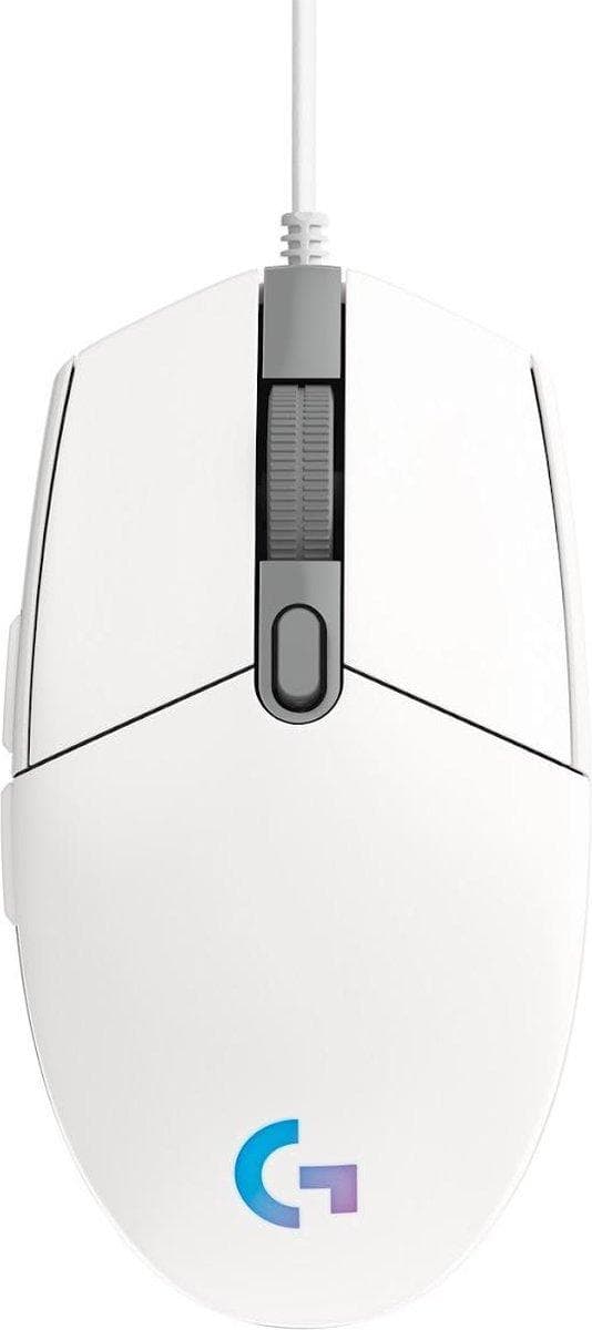 Logitech G203 LIGHTSYNC pelihiiri RGB-valolla - valkoinen Valkoinen