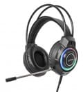 Miniatyrbild 1 av 6: MANHATTAN RGB LED Over-Ear USB Gaming Headset Kabelanslutet, USB-A hane, Circumaural Design, Stereoljud, Justerbar mikrofon, Integrerad volymkontroll,