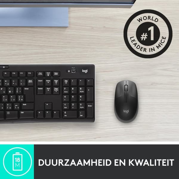 Logitech M190 - Trådlös mus / Grå
