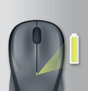 Logitech M235 - Trådlös mus - Grå/svart