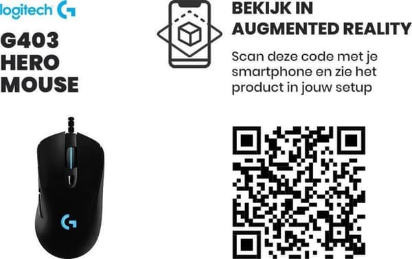 Logitech G403 HERO - Pelihiiri 25K DPI - Musta
