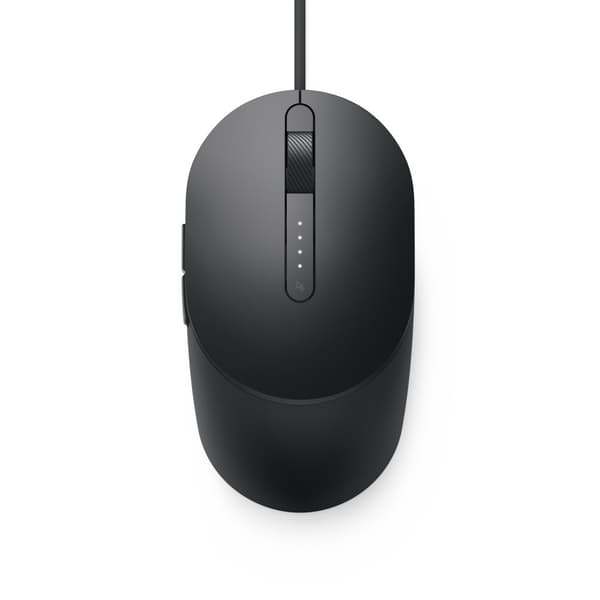 Dell MS3220 - Mus - laser - 5 knappar - trådbunden - USB 2.0 - svart - med 3 års Advanced Exchange Service