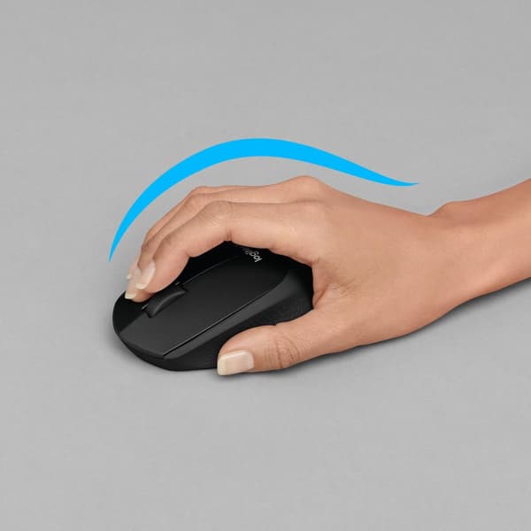 Logitech B330 Silent Plus - Tyst trådlös mus med Bluetooth - Svart