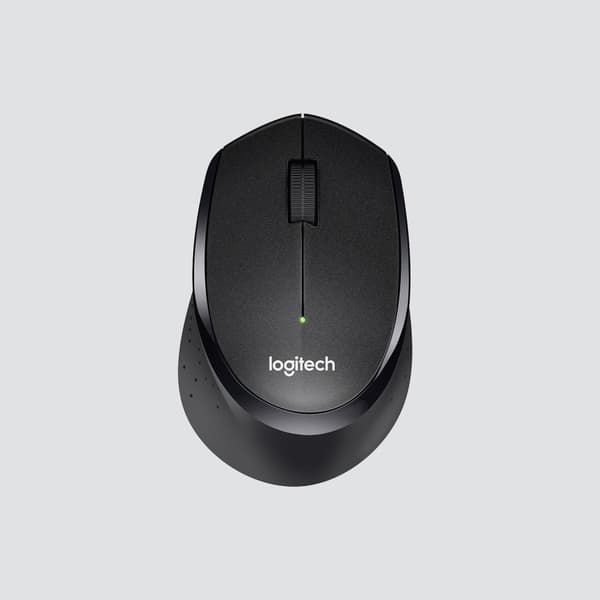 Logitech B330 Silent Plus - Tyst trådlös mus med Bluetooth - Svart