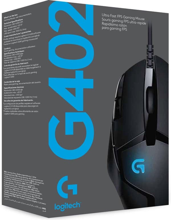 Logitech G402 Hyperion Fury - Pelihiiri - PC