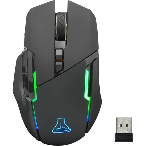 Trådlös RGB -spelmus G -LAB 7200 DPI - Svart