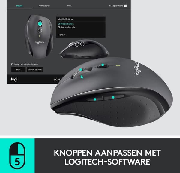 Logitech Marathon M705 trådlös mus
