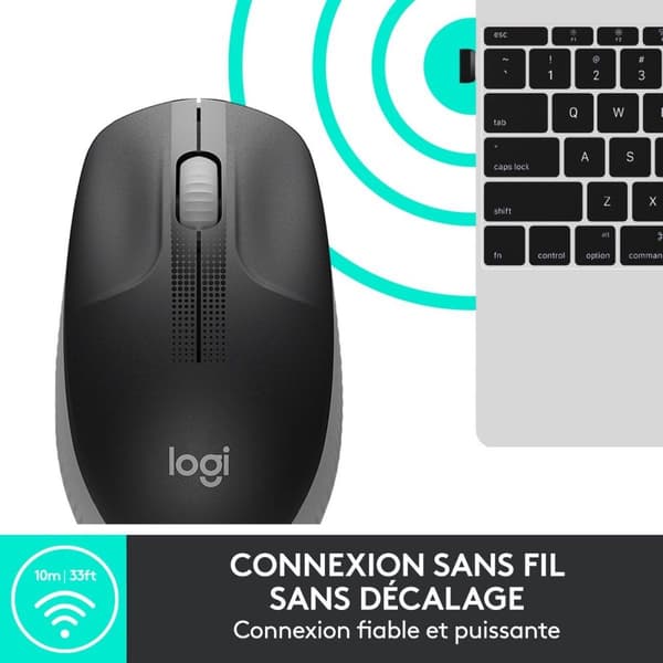 Logitech M190 mus RF Trådløs Optisk 1000 DPI Ambidextrous