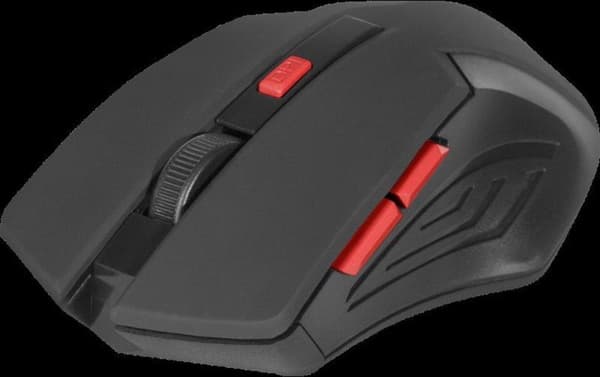 MOUSE DEFENDER ACCURA MM-275 RF MUSTA & PUNAINEN OPTINEN 1600DPI 6P
