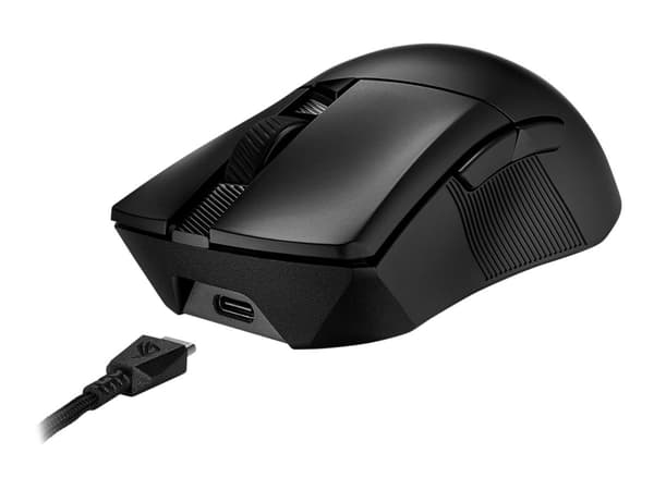 ASUS ROG Gladius III Wireless AimPoint, Oikeakätinen, Optinen, RF Wireless + Bluetooth + USB Type-A, 36000 DPI, Musta