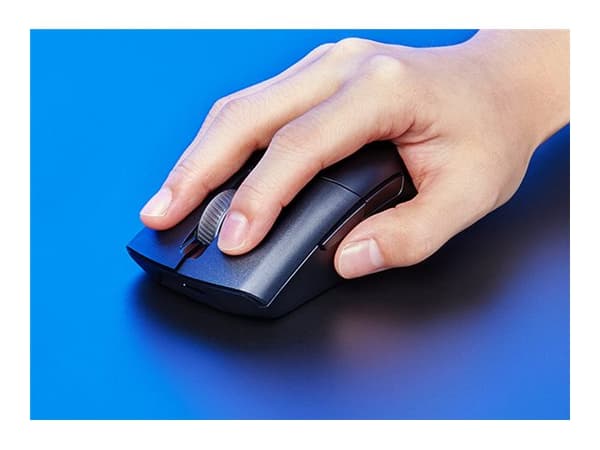 ASUS ROG Keris Wireless AimPoint - Mus - ergonomisk - høyrehendt - optisk - 5 knapper - trådløs, kablet - 2.4 GHz, USB 2.0, Bluetooth 5.1 - svart
