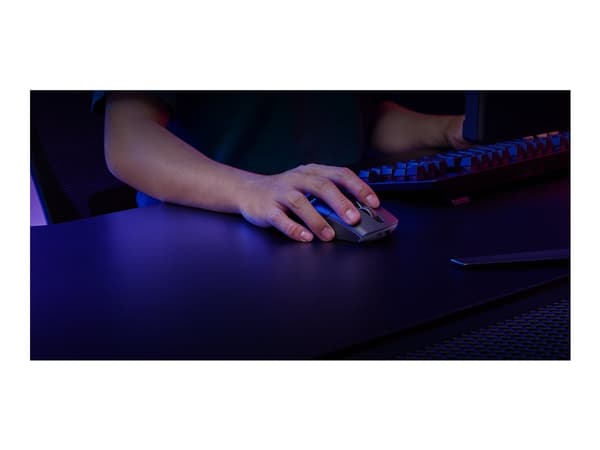 ASUS ROG Keris Wireless AimPoint - Mus - ergonomisk - høyrehendt - optisk - 5 knapper - trådløs, kablet - 2.4 GHz, USB 2.0, Bluetooth 5.1 - svart