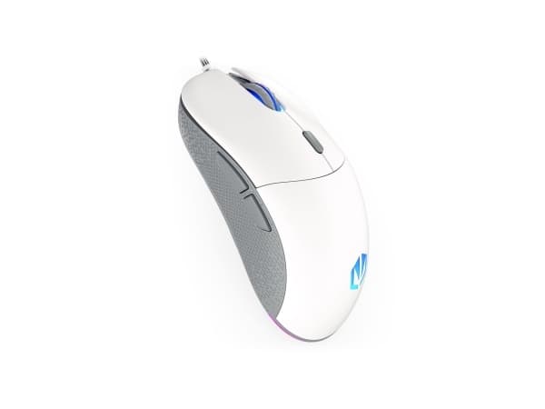 Endorfy GEM Plus Onyx - Mus - optisk - 6 knappar - kabelansluten - USB-A - vit - detaljhandel