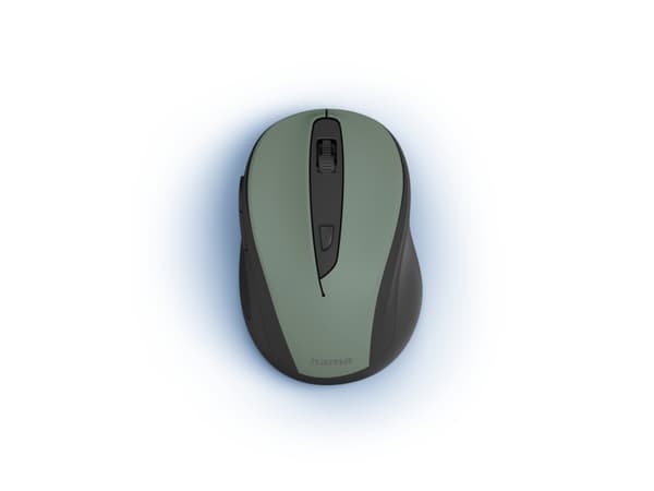 Hama MW-400 V2, Oikeakätinen, Optinen, Langaton RF, 1600 DPI, Musta, Vihreä