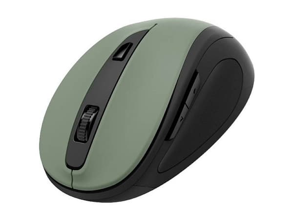 Hama MW-400 V2, Oikeakätinen, Optinen, Langaton RF, 1600 DPI, Musta, Vihreä