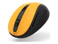 Miniatyrbilde 1 av 5: Hama MW-400 V2 - Mus - ergonomisk - høyrehendt - optisk - 6 knapper - trådløs - 2.4 GHz, RF - USB trådløs mottaker - gul