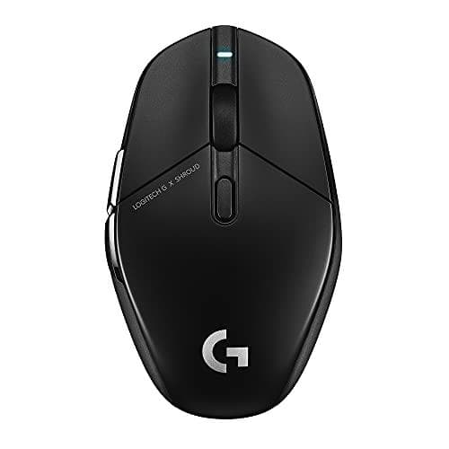 Logitech G G303 Shroud Edition - Mus - optisk - trådlös, trådbunden - USB, LIGHTSPEED - Logitech LIGHTSPEED-mottagare Svart